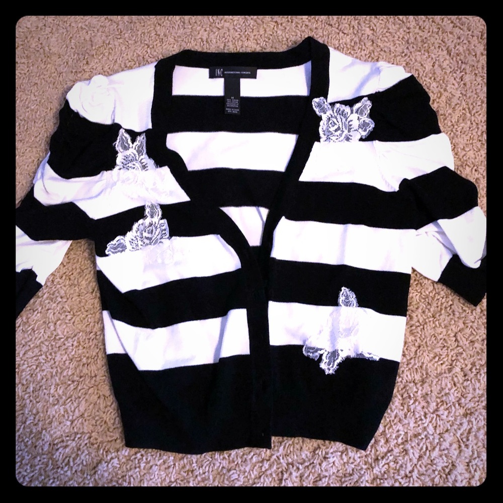 INC cropped cardigan